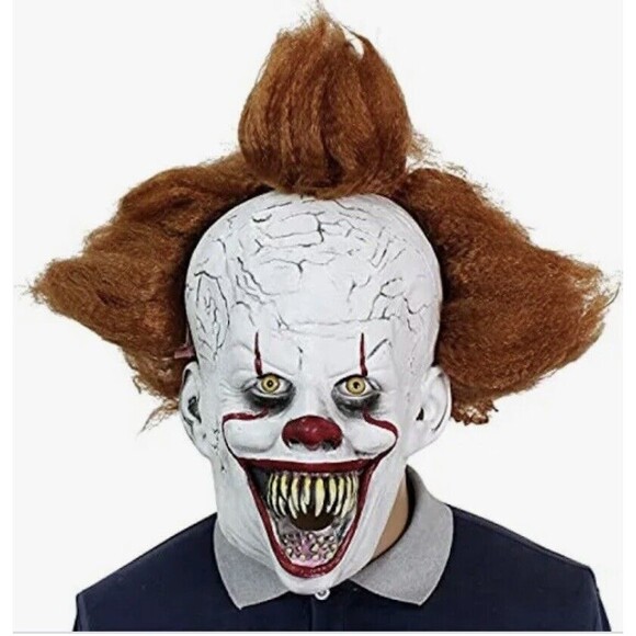 Pennywise Clown Mask Stephen King's IT Halloween Cosplay - Picture 1 of 5